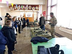 8 сентября обучающиеся филиала в с.Липовка приняли участие в марафоне и выставке военного вооружения