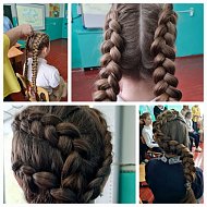 В школе с. Бутырки на мастер-классе освоили разные способы плетения кос