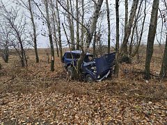 НЕТРЕЗВЫЙ ВОДИТЕЛЬ НЕ СПРАВИЛСЯ С УПРАВЛЕНИЕМ И ВРЕЗАЛСЯ В ДЕРЕВО