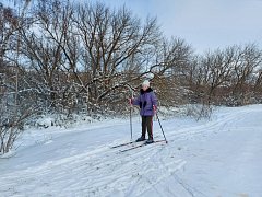 В школе села Урицкое провели лыжный забег, посвятив его 80-летию Великой Победы 