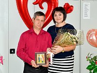 В Лысогорском отделе ЗАГС поздравили  юбиляров семейной жизни Тулочкиных