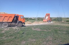 В Лысогорском районе активно ведутся дорожные работы