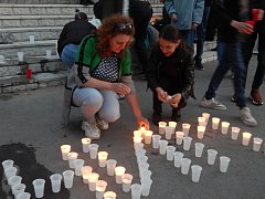 Лысогорцы присоединились к акции «Свеча памяти»