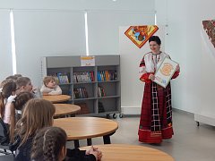 В Лысогорской детской библиотеке прошел праздник, посвященный Масленице 
