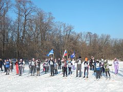 В прошлую субботу лысогорцы вышли на «Лыжню России»